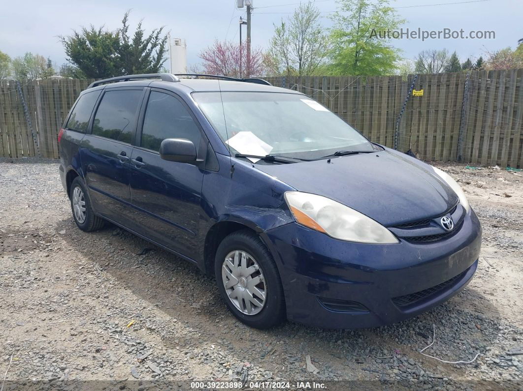 2007 Toyota Sienna Ce Синий vin: 5TDZK23C97S079825