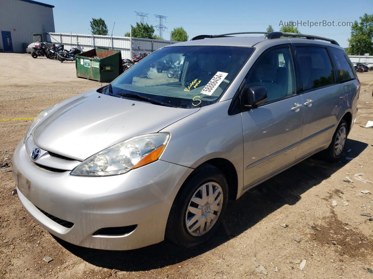 2007 Toyota Sienna Ce Silver vin: 5TDZK23C97S083468