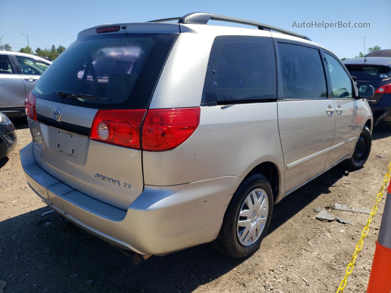 2007 Toyota Sienna Ce Silver vin: 5TDZK23C97S083468