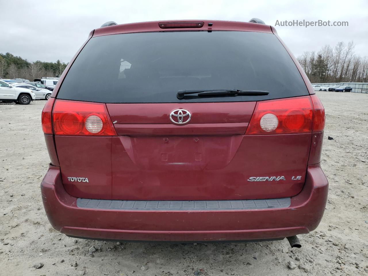 2007 Toyota Sienna Ce Красный vin: 5TDZK23CX7S000503