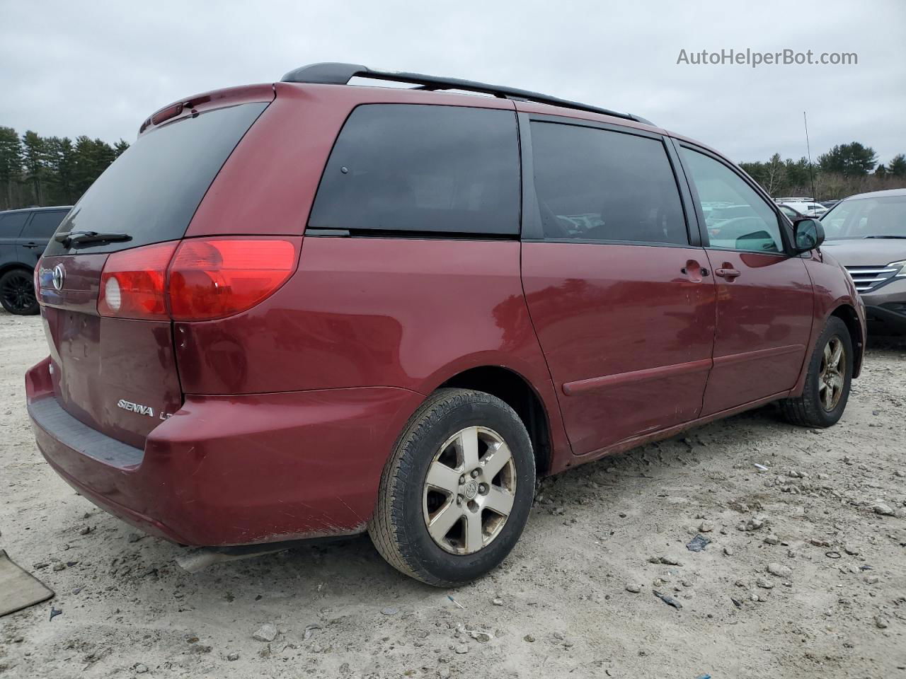 2007 Toyota Sienna Ce Красный vin: 5TDZK23CX7S000503