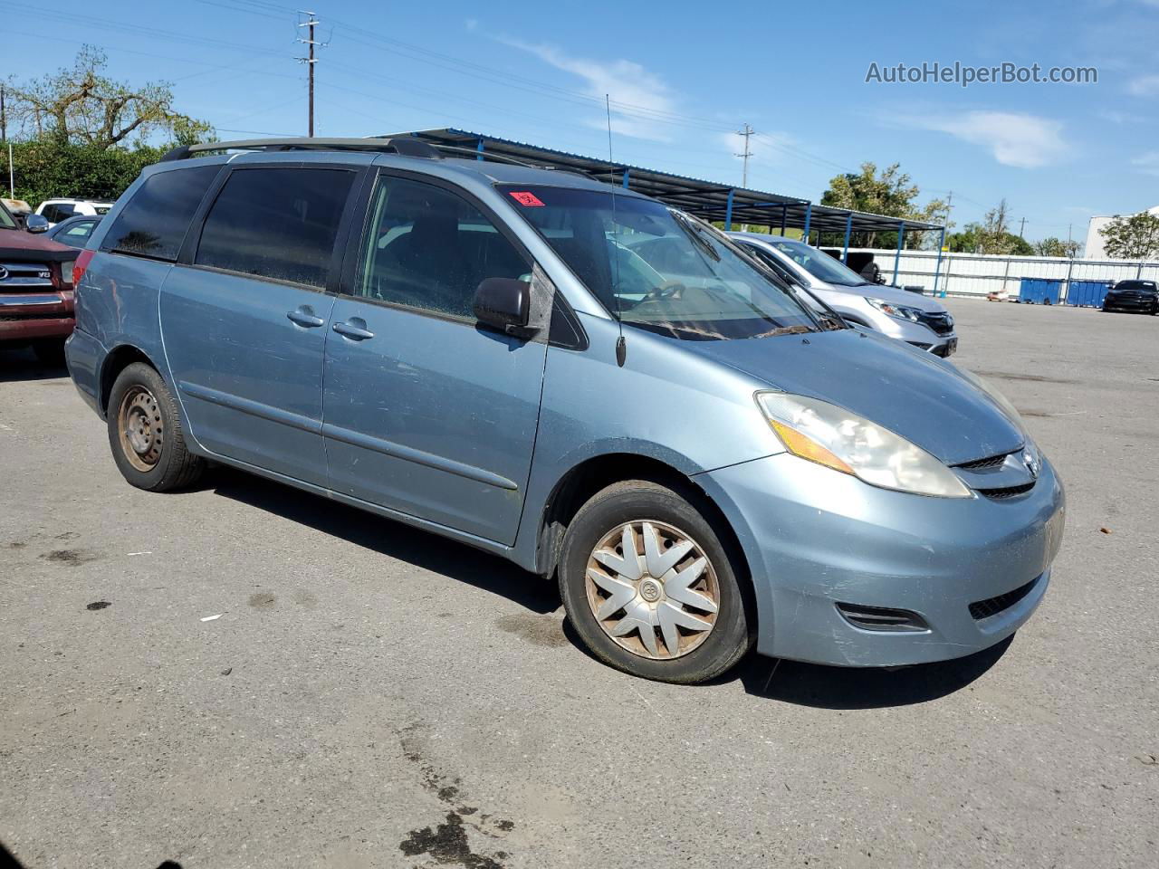 2007 Toyota Sienna Ce Blue vin: 5TDZK23CX7S082071