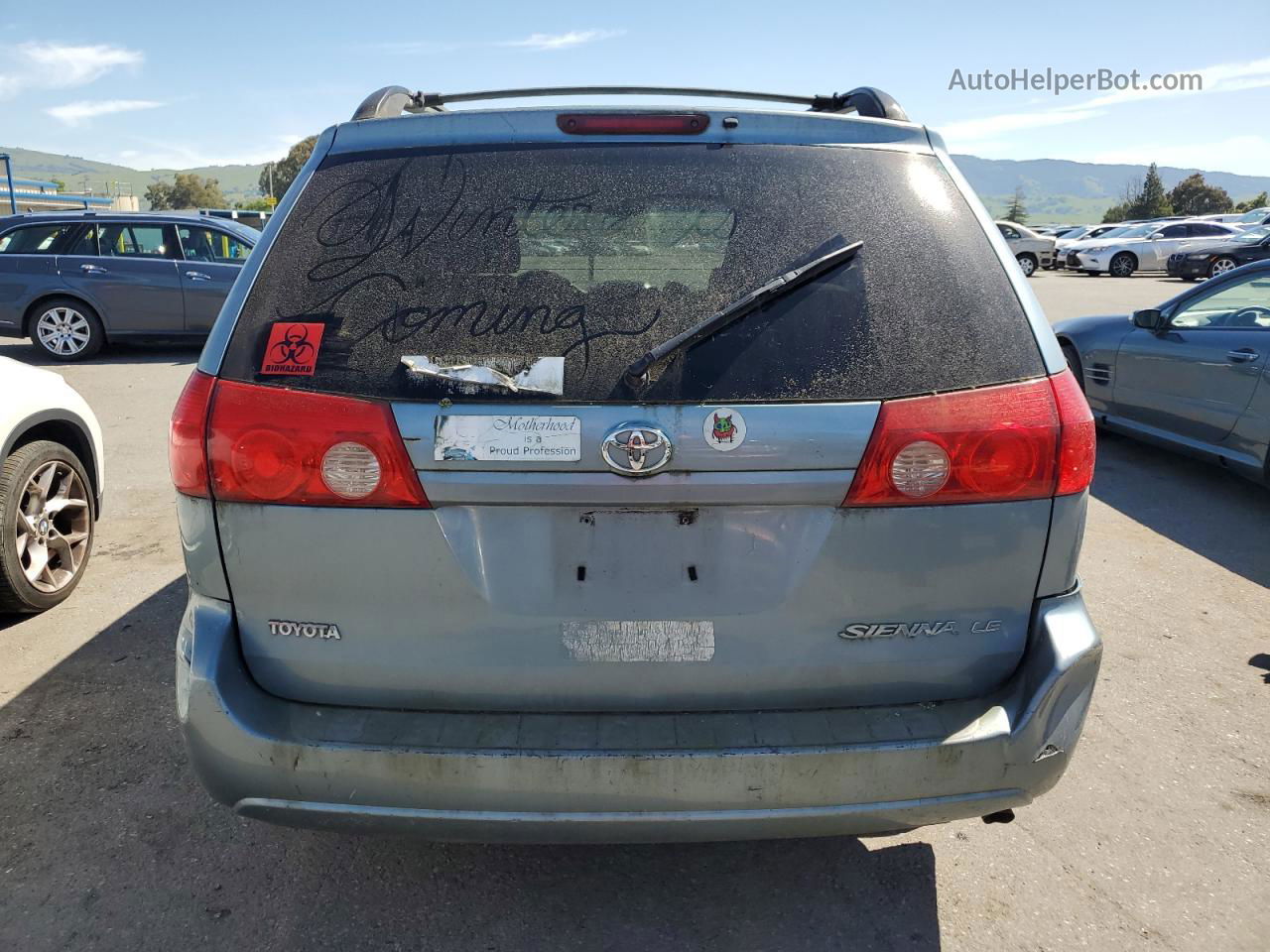 2007 Toyota Sienna Ce Blue vin: 5TDZK23CX7S082071