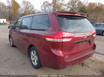 2014 Toyota Sienna L V6 7 Passenger Red vin: 5TDZK3DC1ES442247