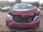 2014 Toyota Sienna L V6 7 Passenger Red vin: 5TDZK3DC1ES442247