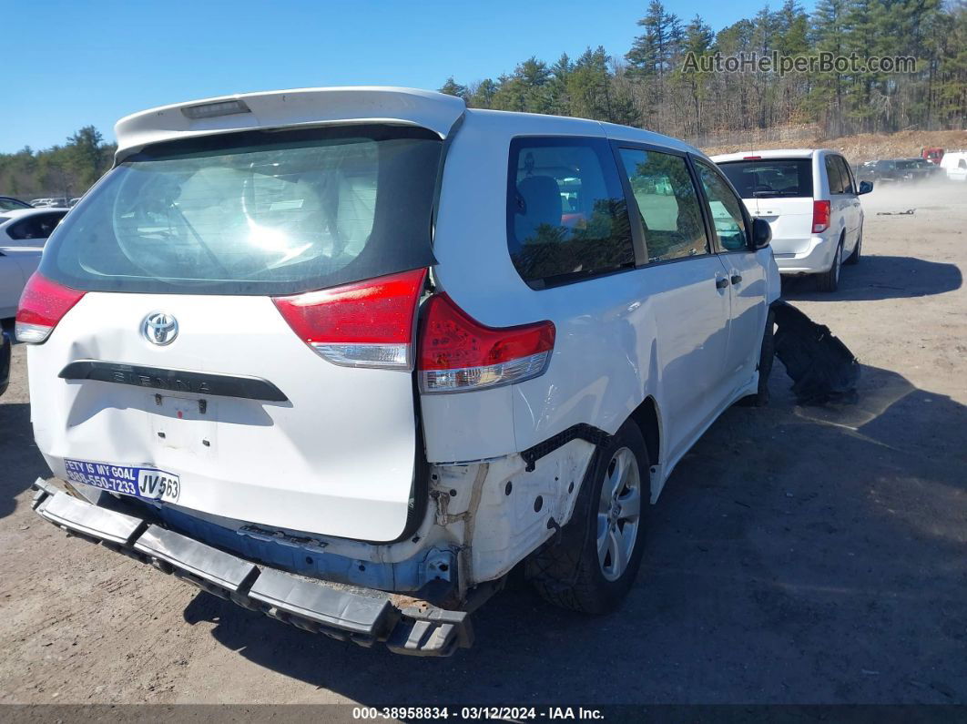 2014 Toyota Sienna L V6 7 Passenger Белый vin: 5TDZK3DC4ES455767