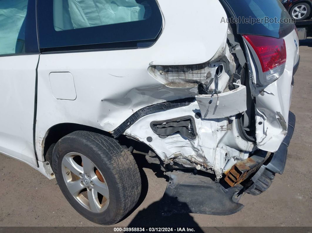 2014 Toyota Sienna L V6 7 Passenger White vin: 5TDZK3DC4ES455767