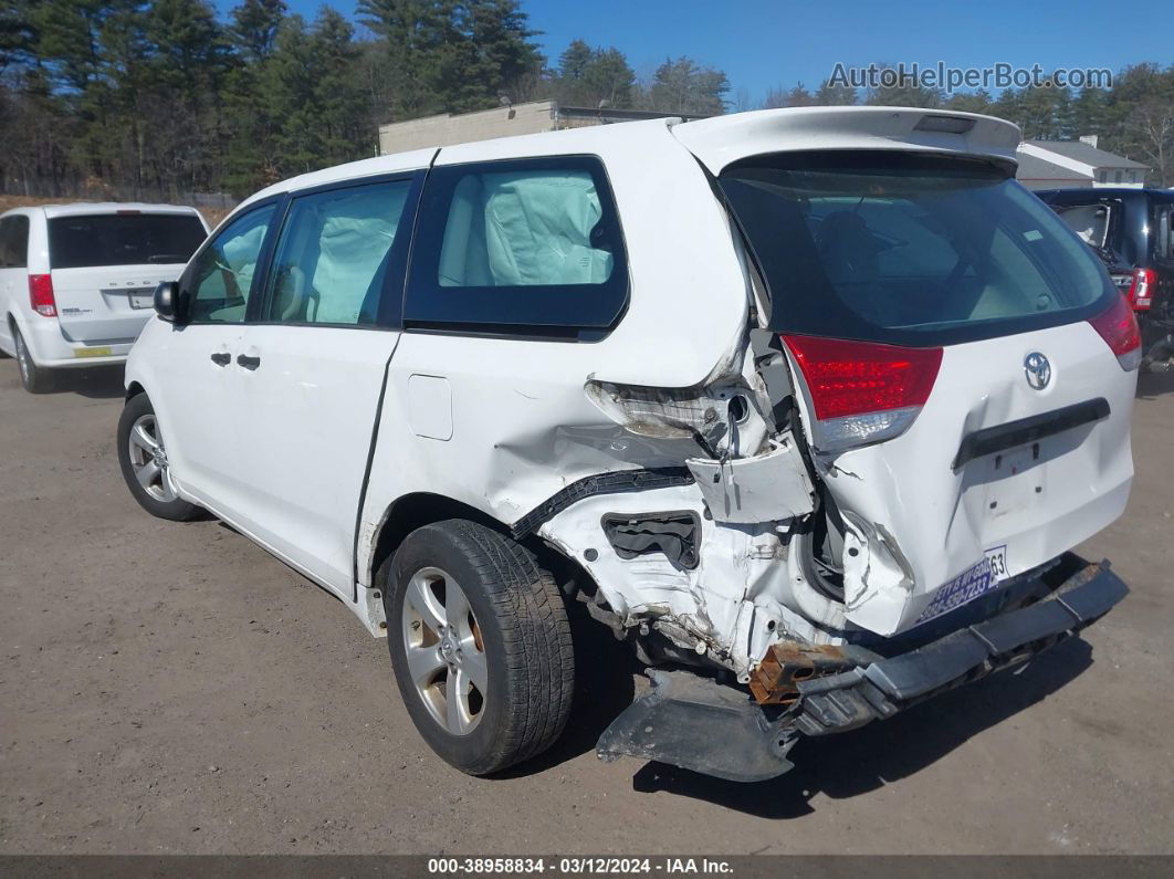 2014 Toyota Sienna L V6 7 Passenger White vin: 5TDZK3DC4ES455767