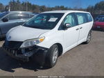 2014 Toyota Sienna L V6 7 Passenger White vin: 5TDZK3DC4ES455767