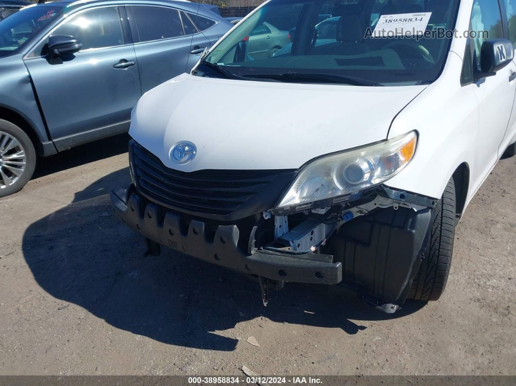 2014 Toyota Sienna L V6 7 Passenger White vin: 5TDZK3DC4ES455767