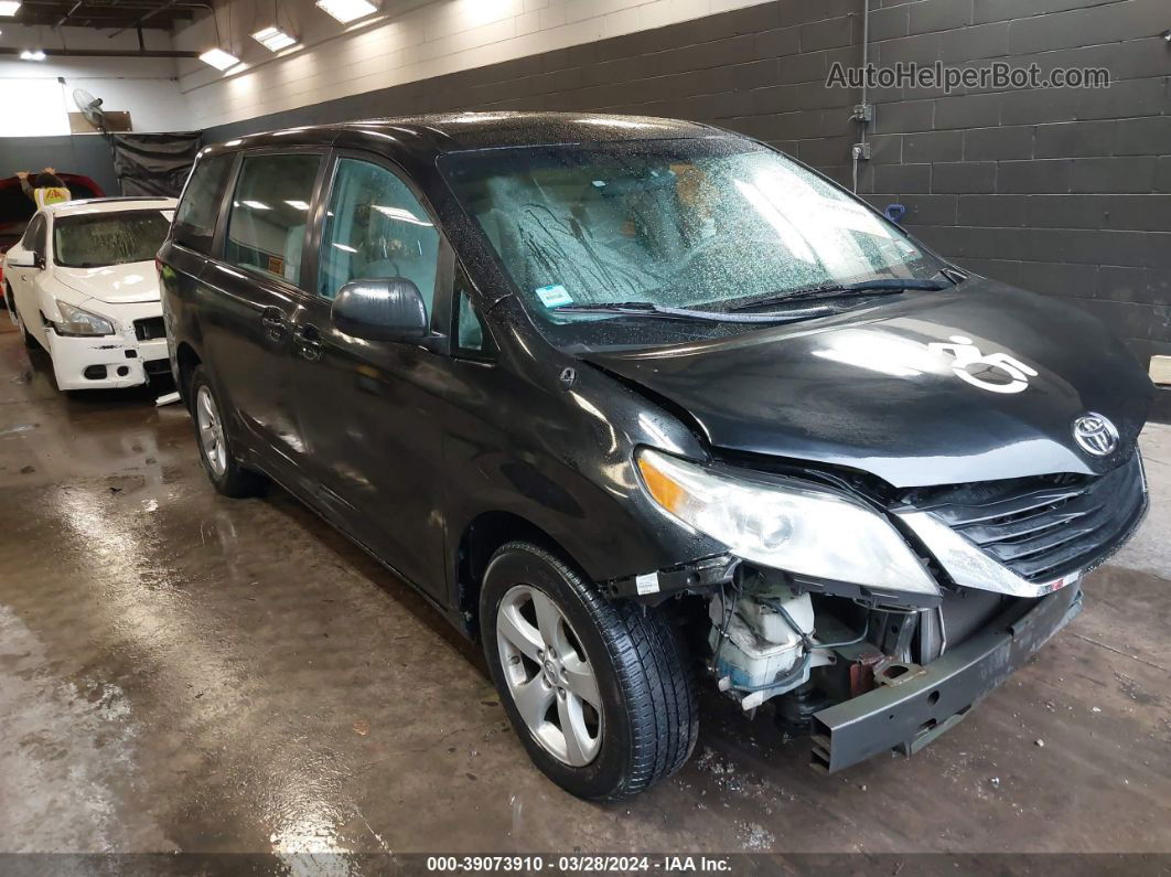 2014 Toyota Sienna L V6 7 Passenger Black vin: 5TDZK3DC5ES431669