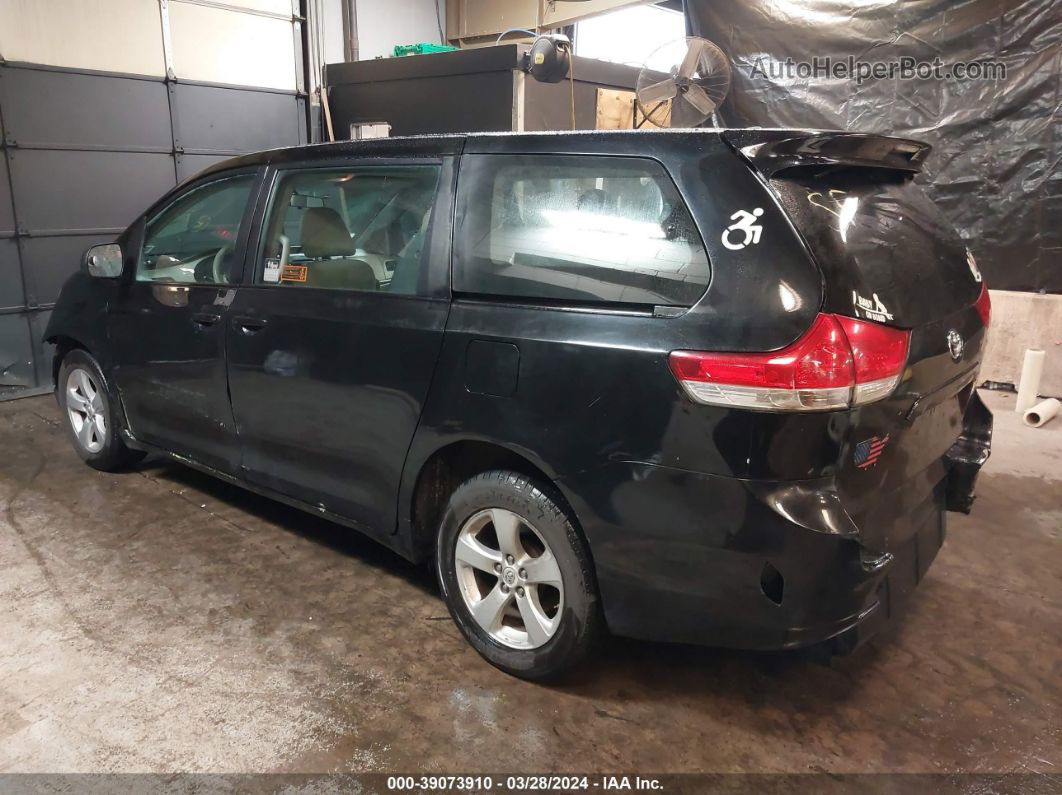 2014 Toyota Sienna L V6 7 Passenger Black vin: 5TDZK3DC5ES431669