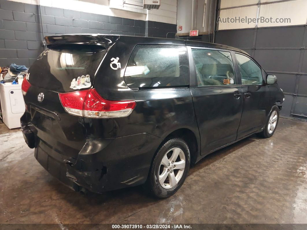 2014 Toyota Sienna L V6 7 Passenger Black vin: 5TDZK3DC5ES431669