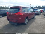 2014 Toyota Sienna L V6 7 Passenger Red vin: 5TDZK3DC5ES480726