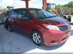 2014 Toyota Sienna L V6 7 Passenger Red vin: 5TDZK3DC5ES503745