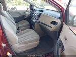 2014 Toyota Sienna L V6 7 Passenger Red vin: 5TDZK3DC5ES503745