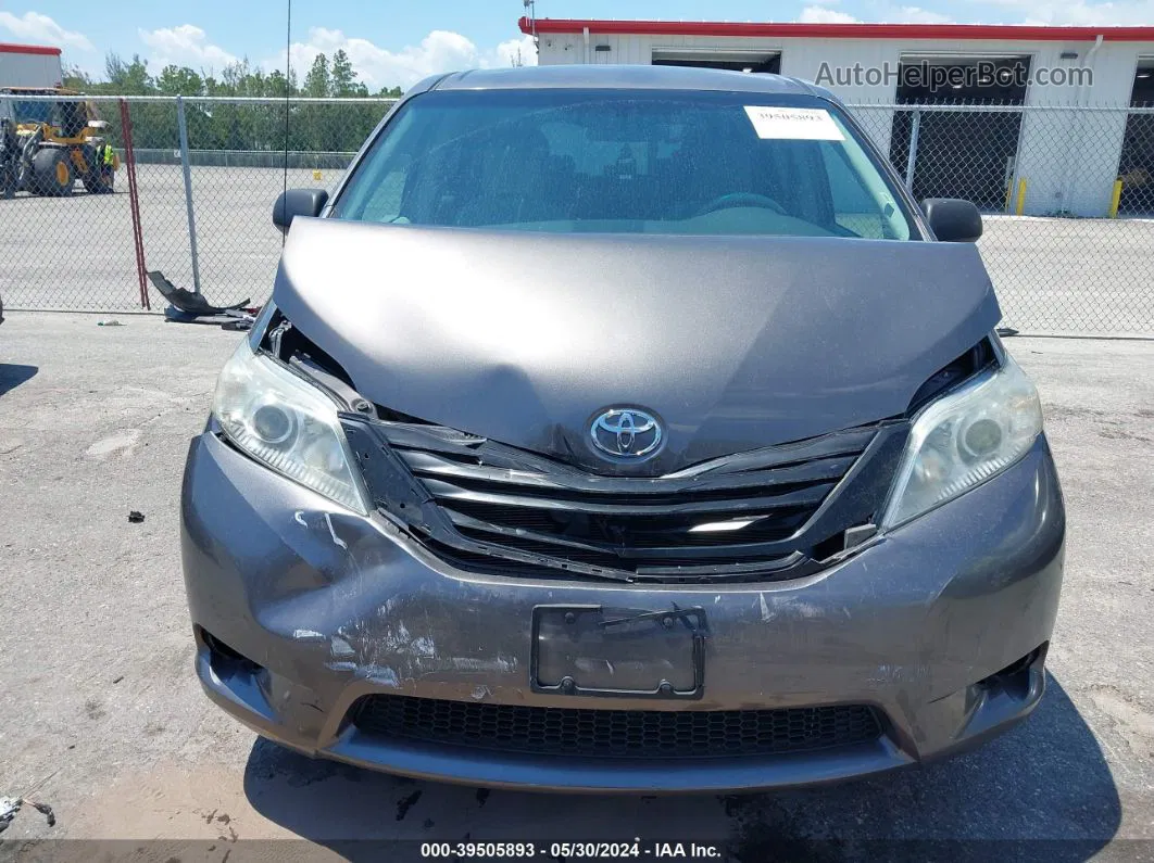 2014 Toyota Sienna L V6 7 Passenger Gray vin: 5TDZK3DC6ES442616