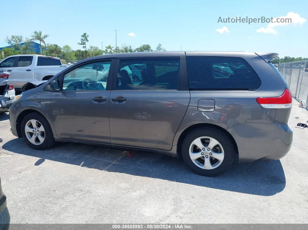 2014 Toyota Sienna L V6 7 Passenger Gray vin: 5TDZK3DC6ES442616