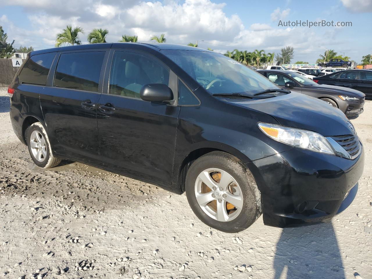 2014 Toyota Sienna  Черный vin: 5TDZK3DC6ES448772