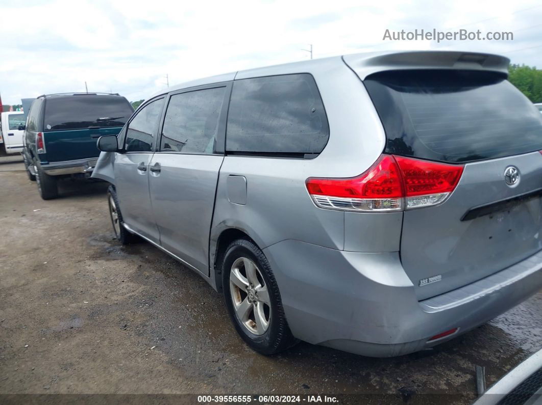 2014 Toyota Sienna L V6 7 Passenger Silver vin: 5TDZK3DC9ES473424