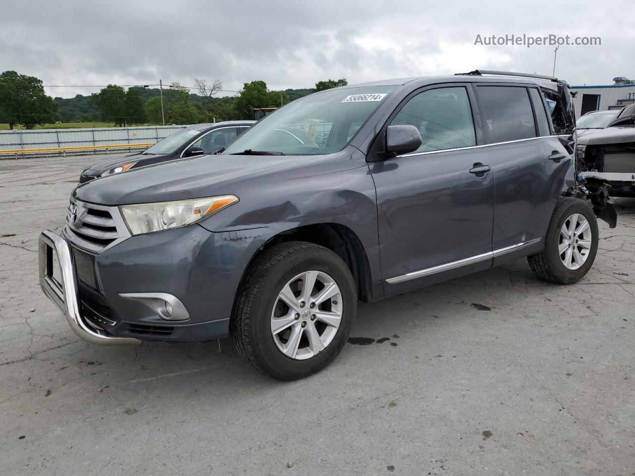 2011 Toyota Highlander Base Gray vin: 5TDZK3EH7BS043137