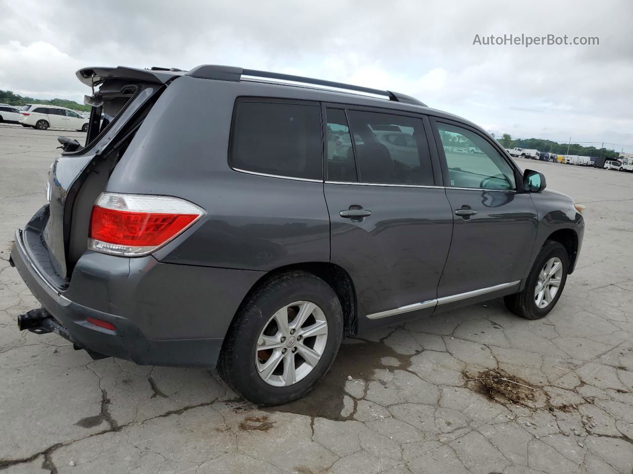 2011 Toyota Highlander Base Gray vin: 5TDZK3EH7BS043137