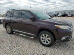 2011 Toyota Highlander Base Burgundy vin: 5TDZK3EH8BS025830