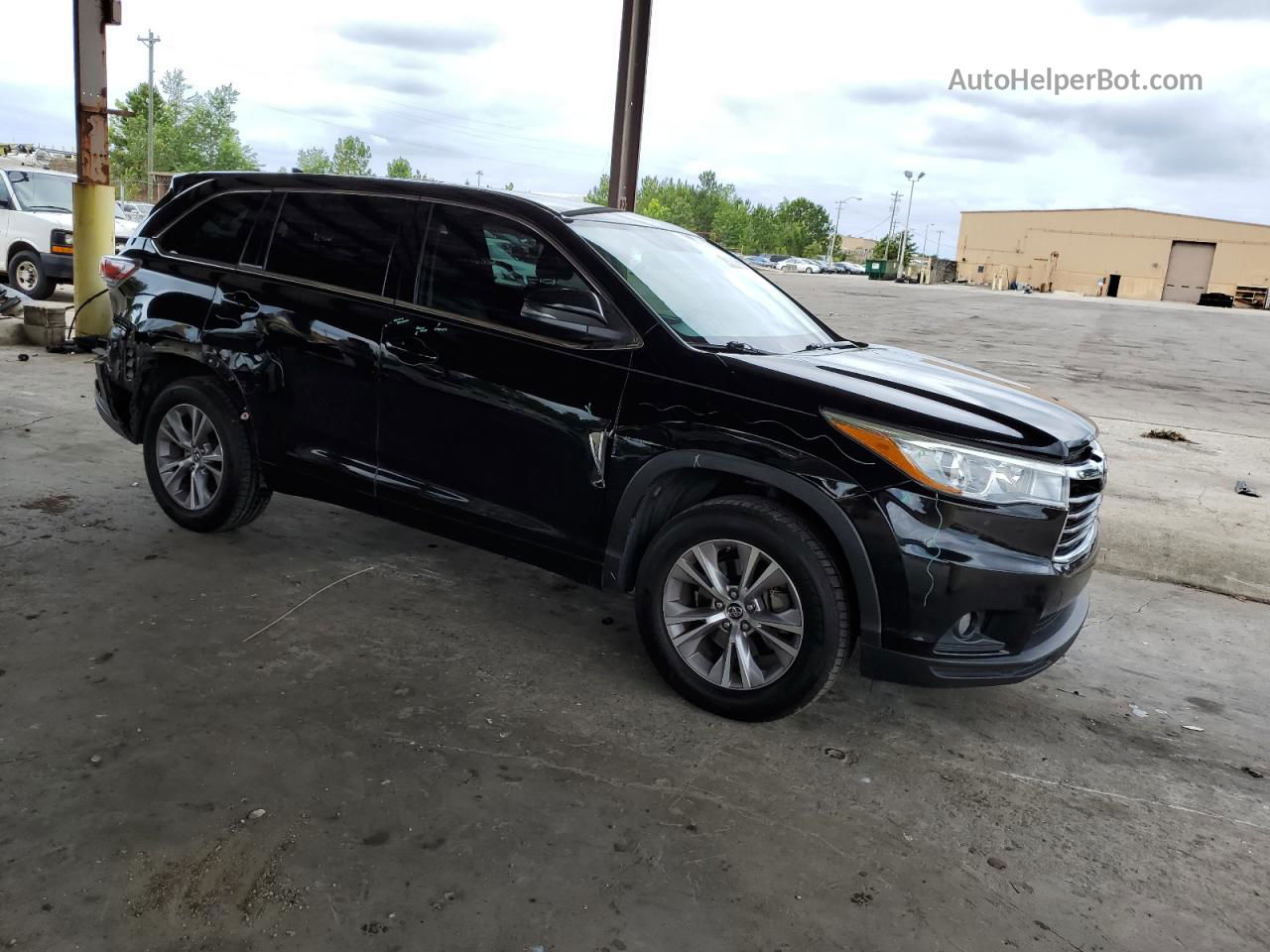 2016 Toyota Highlander Le Черный vin: 5TDZKRFHXGS132743