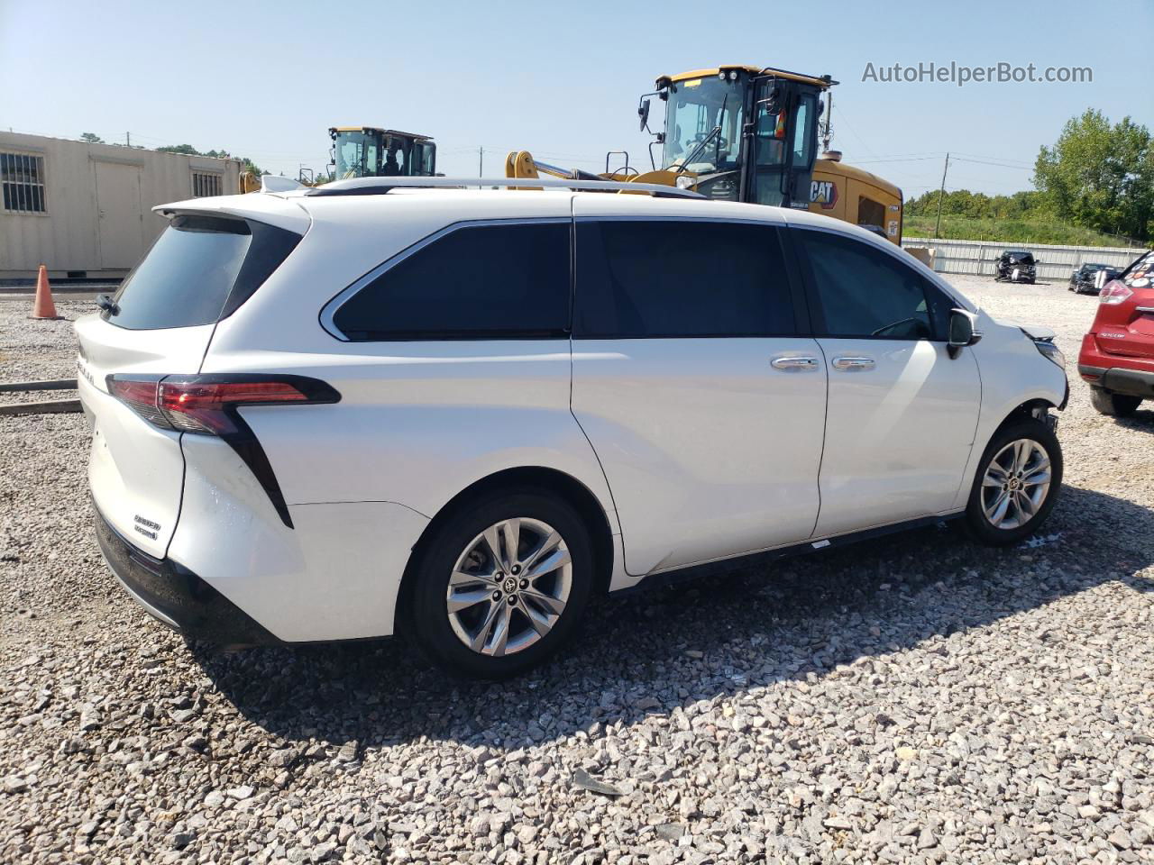 2022 Toyota Sienna Limited White vin: 5TDZRKEC7NS075309