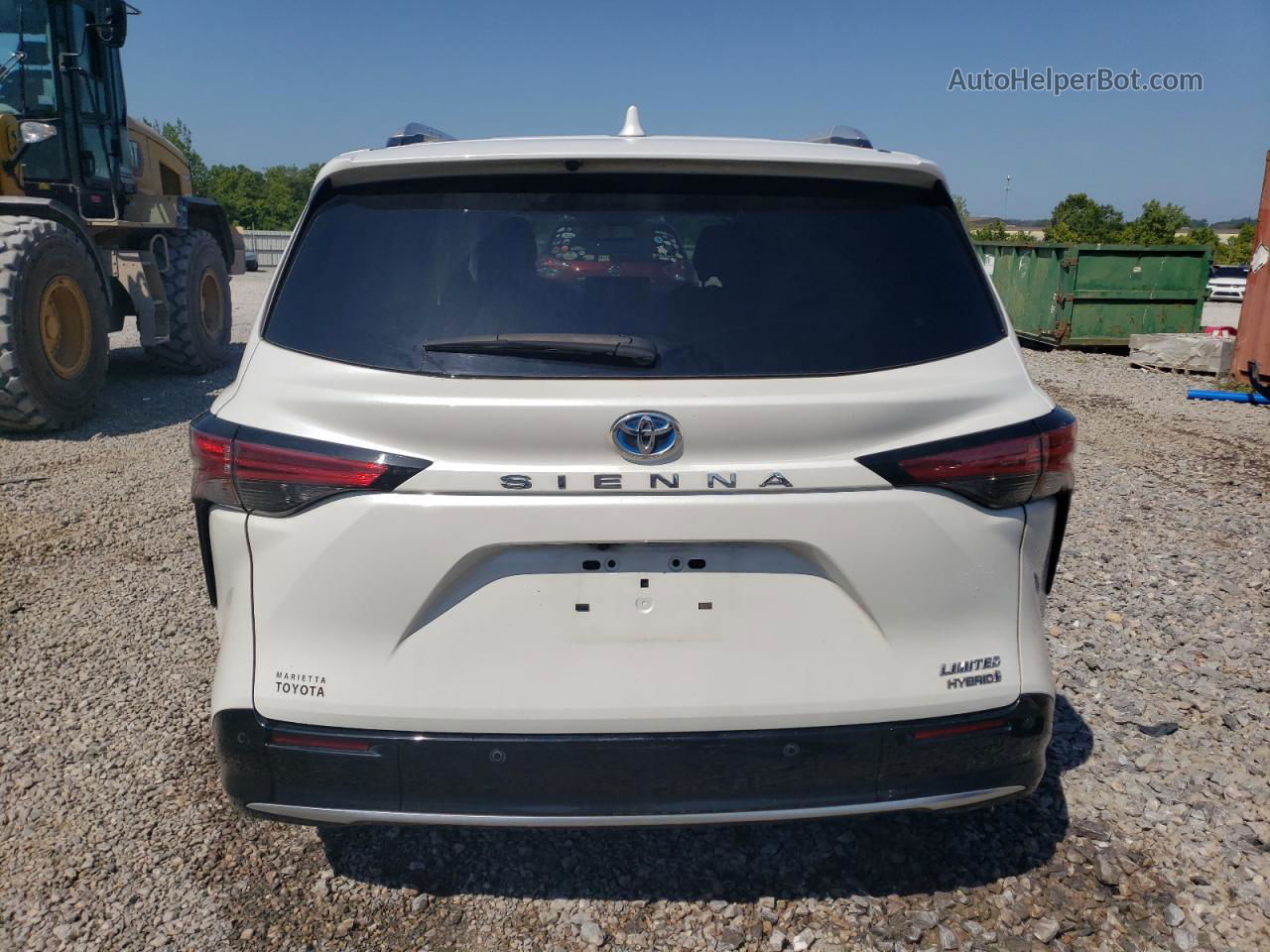 2022 Toyota Sienna Limited Белый vin: 5TDZRKEC7NS075309