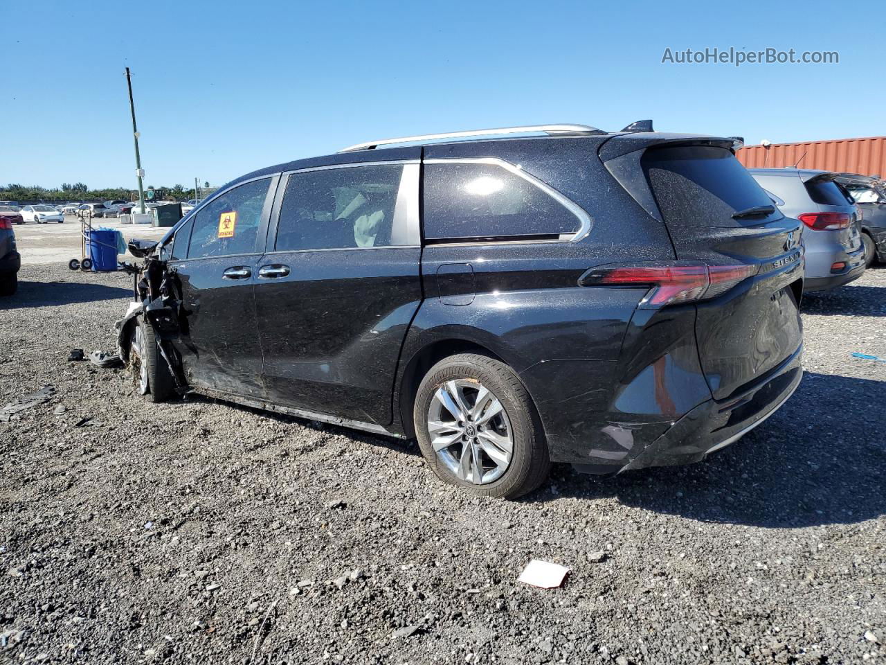 2022 Toyota Sienna Limited Black vin: 5TDZRKEC8NS118295