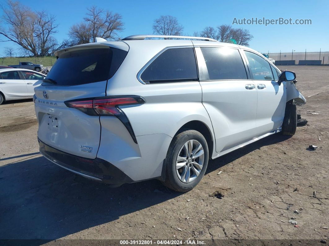 2022 Toyota Sienna Limited White vin: 5TDZSKFC5NS052372