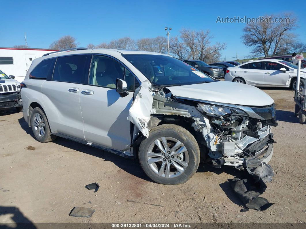 2022 Toyota Sienna Limited White vin: 5TDZSKFC5NS052372