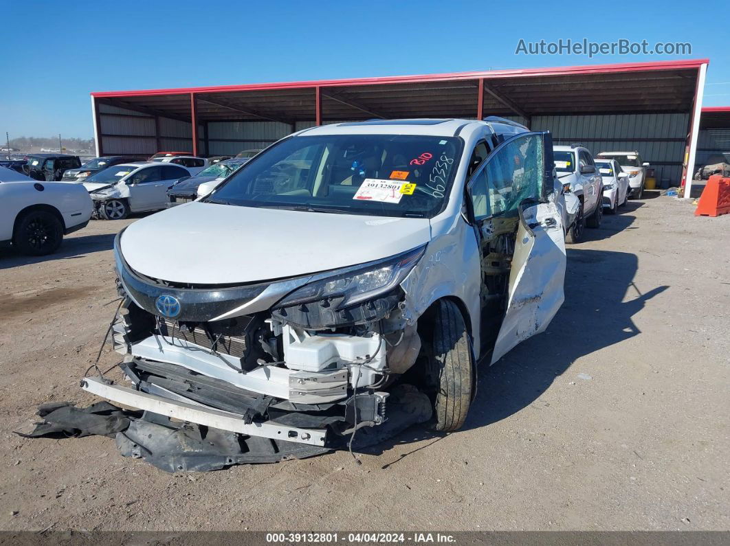 2022 Toyota Sienna Limited White vin: 5TDZSKFC5NS052372