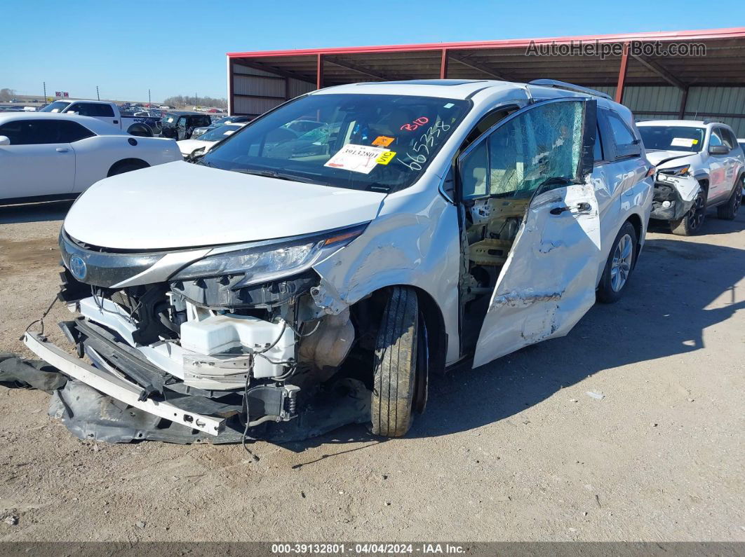 2022 Toyota Sienna Limited White vin: 5TDZSKFC5NS052372