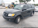 2002 Toyota Sequoia Sr5 V8 Black vin: 5TDZT34A02S071797