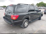 2002 Toyota Sequoia Sr5 V8 Black vin: 5TDZT34A02S071797