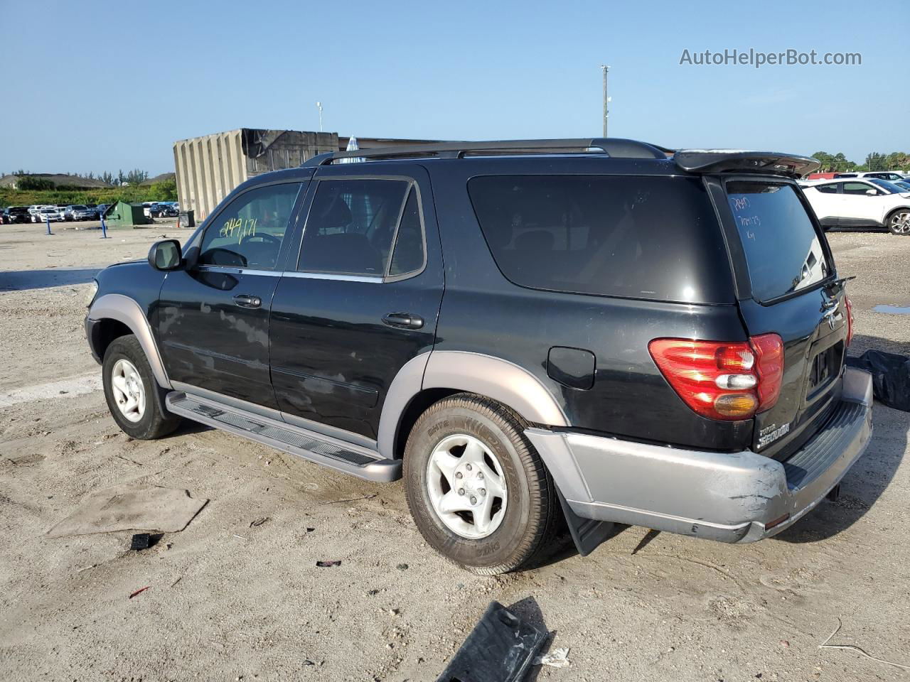 2002 Toyota Sequoia Sr5 Black vin: 5TDZT34A02S085912