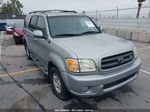 2002 Toyota Sequoia Sr5 V8 Silver vin: 5TDZT34A02S120013