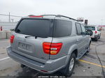 2002 Toyota Sequoia Sr5 V8 Silver vin: 5TDZT34A02S120013