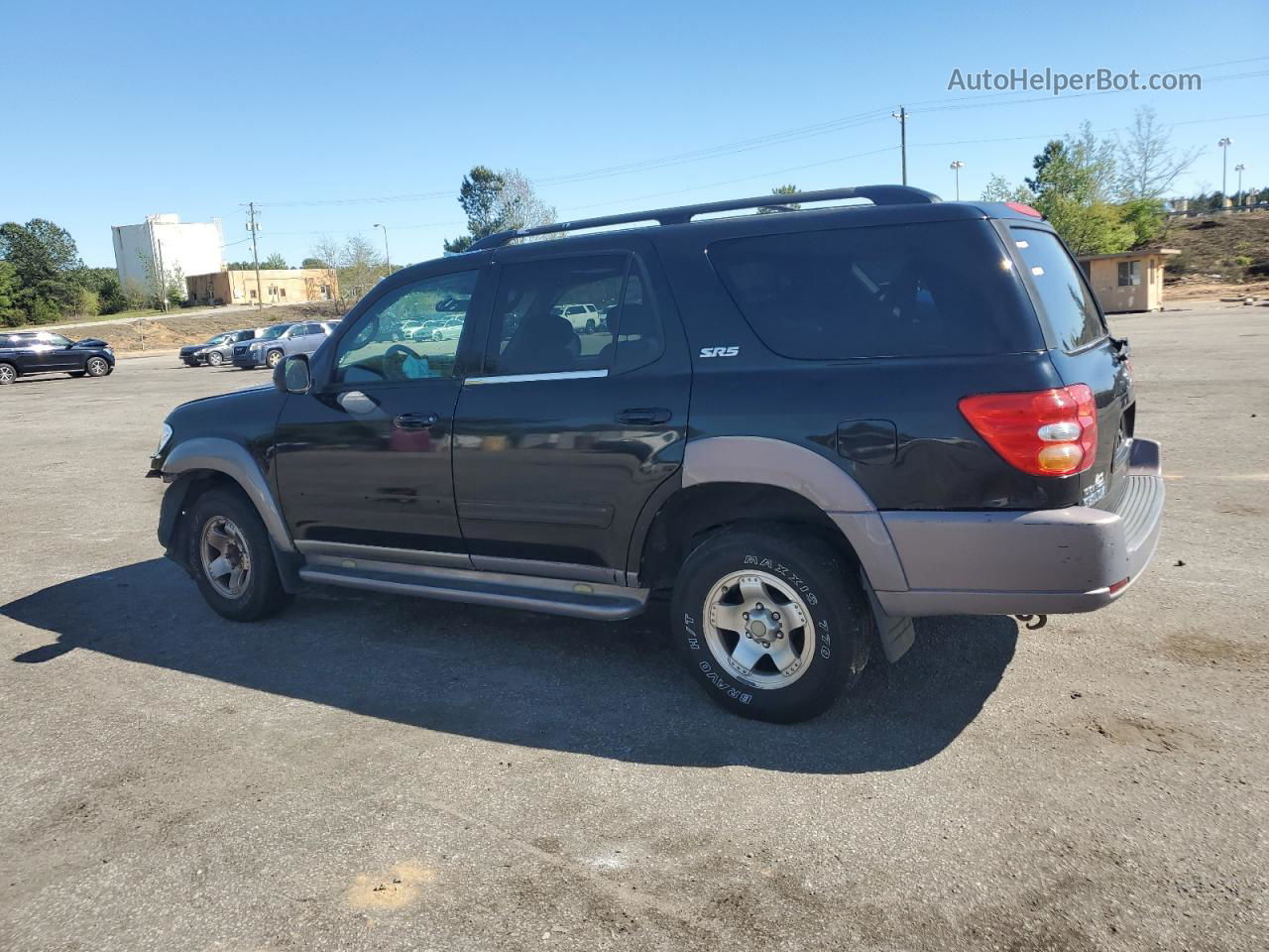 2002 Toyota Sequoia Sr5 Black vin: 5TDZT34A02S128435