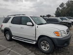 2002 Toyota Sequoia Sr5 White vin: 5TDZT34A12S074112