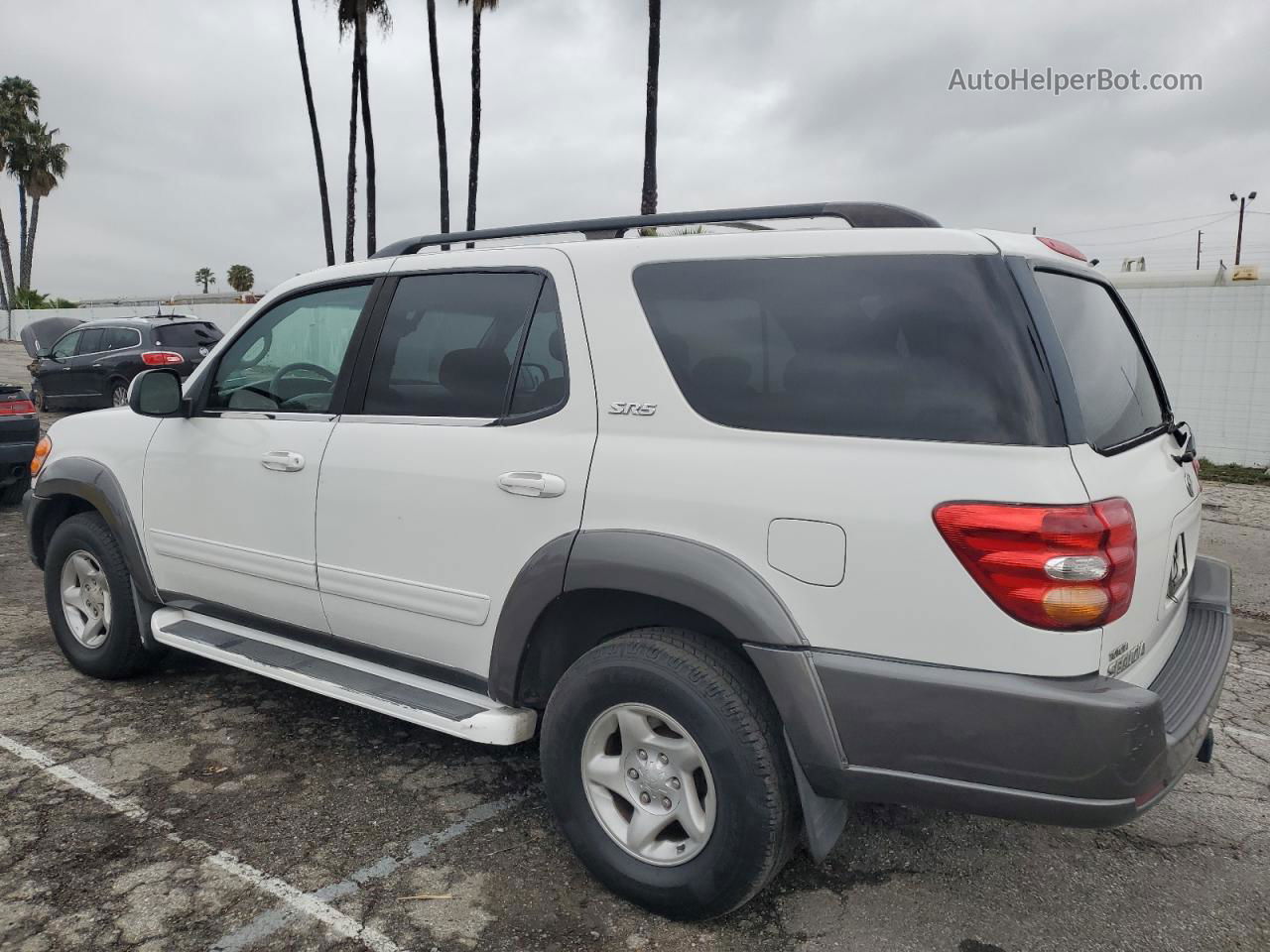 2002 Toyota Sequoia Sr5 White vin: 5TDZT34A12S074112