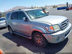 2002 Toyota Sequoia Sr5 V8 Silver vin: 5TDZT34A12S111434