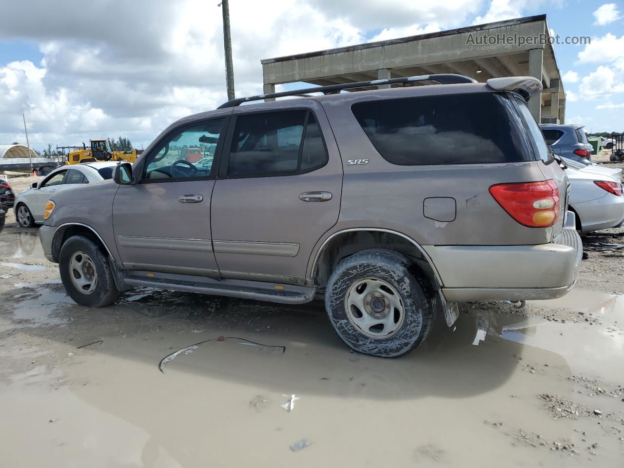 2002 Toyota Sequoia Sr5 Серый vin: 5TDZT34A22S076225