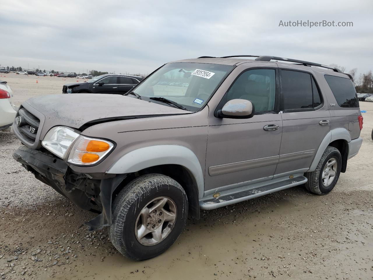 2002 Toyota Sequoia Sr5 Silver vin: 5TDZT34A22S081912