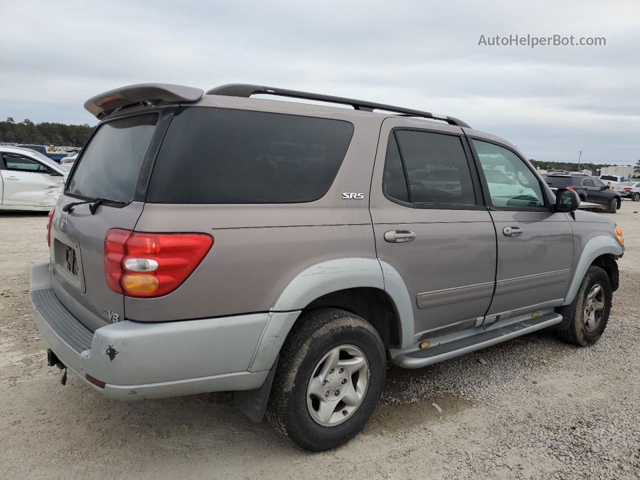 2002 Toyota Sequoia Sr5 Silver vin: 5TDZT34A22S081912