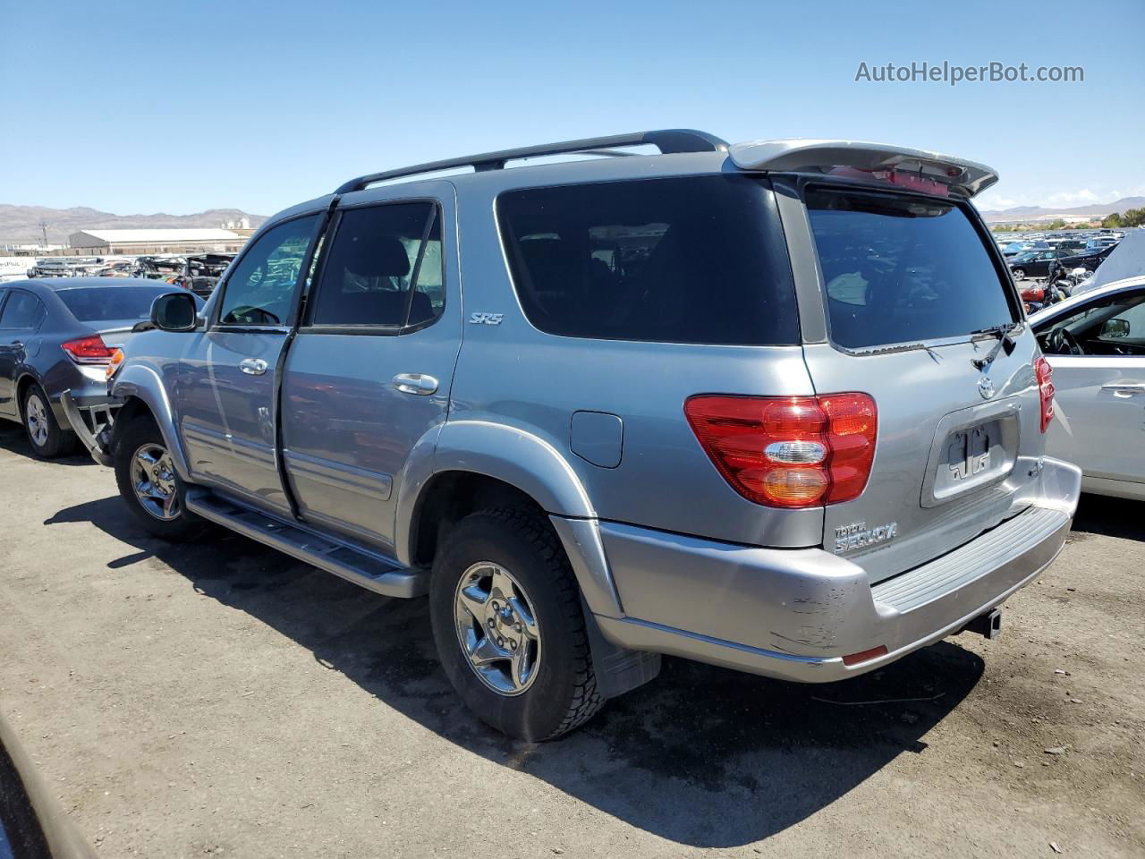 2002 Toyota Sequoia Sr5 Silver vin: 5TDZT34A22S137122