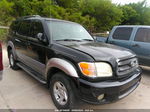 2002 Toyota Sequoia Sr5 Black vin: 5TDZT34A22S137203