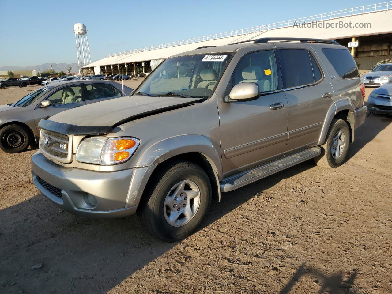 2002 Toyota Sequoia Sr5 Gold vin: 5TDZT34A32S118076